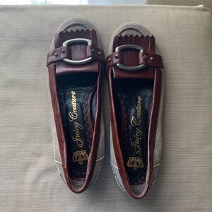 Rare Vintage 90s Y2K Juicy Couture Suede/Leather Buckle Loafers | Size 6 Women’s